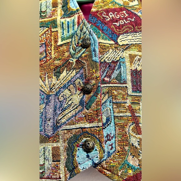 Rachel’s Kids Tapestry style Kids vest Sz.10 - Picture 2 of 4